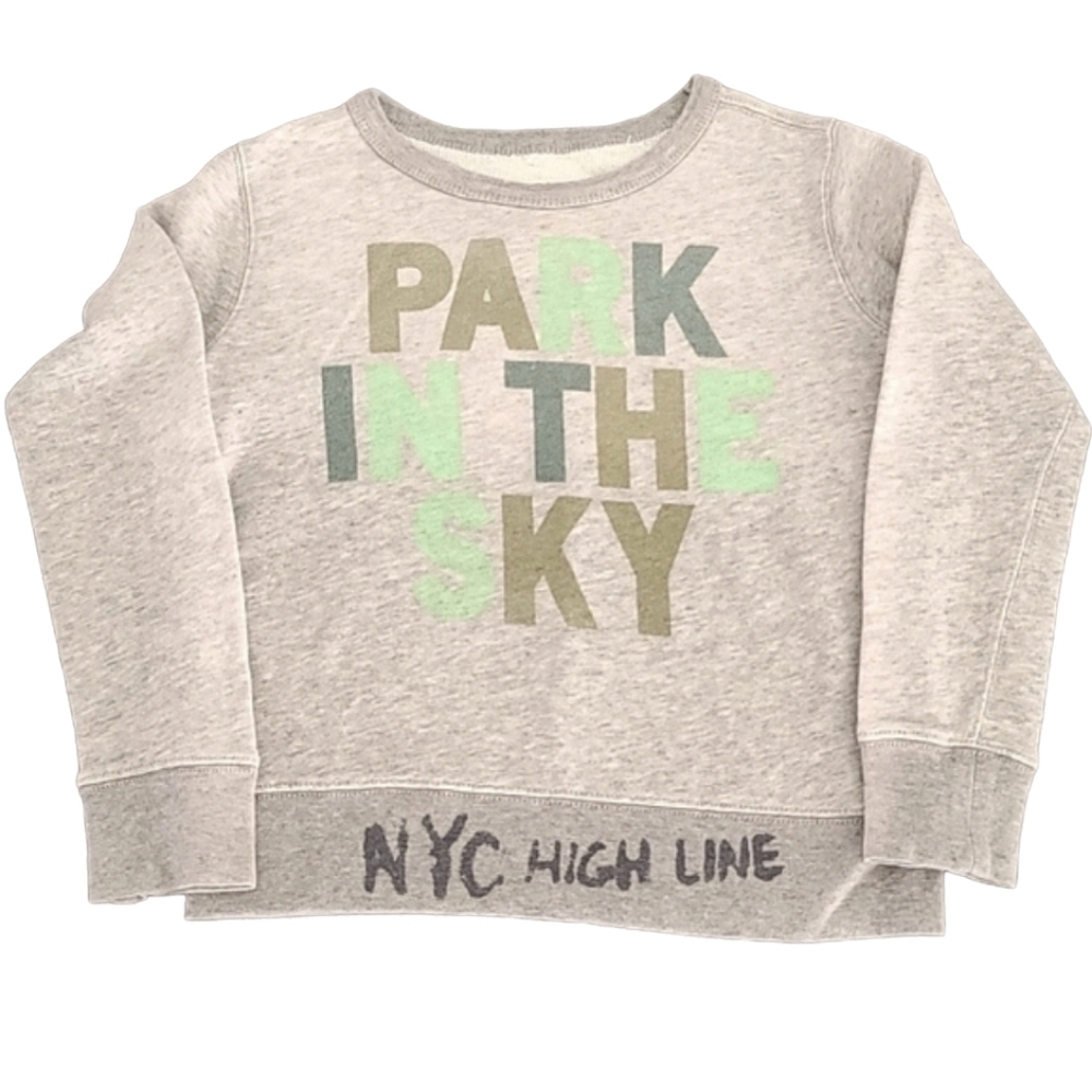 CREWCUTS x HIGH LINE Graphic Crop Sweatshirt Girls 8 Park in the Sky NYC LIMITED - Picture 10 of 12
